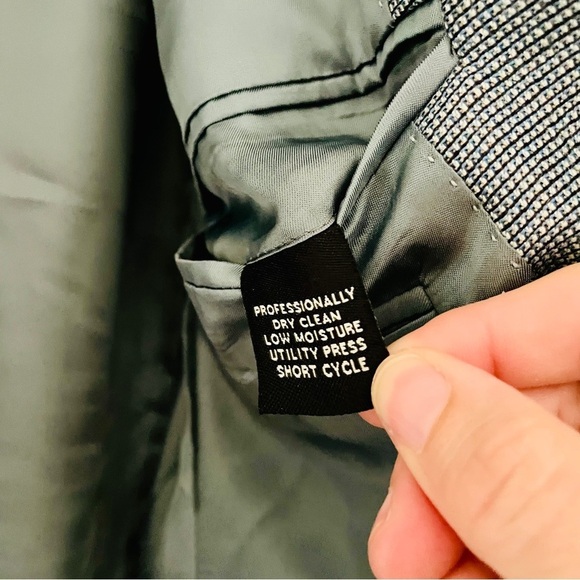 Jos. A Bank Signature Collection Wool Silk 3 Button Blazer 40R Blue - Picture 9 of 9